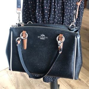 Coach double zip satchel